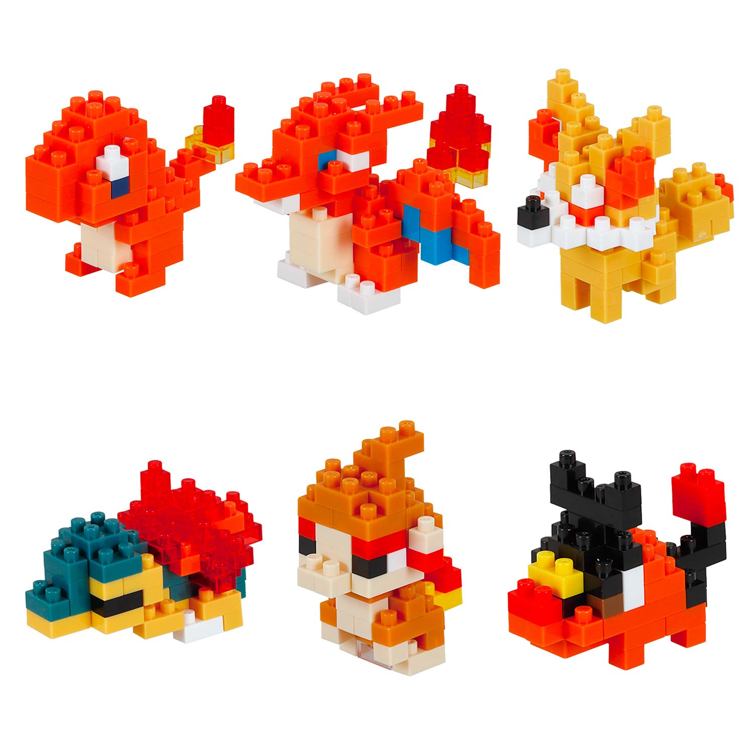 Nanoblock: Pokémon Fire Mininano (6 Figuren)