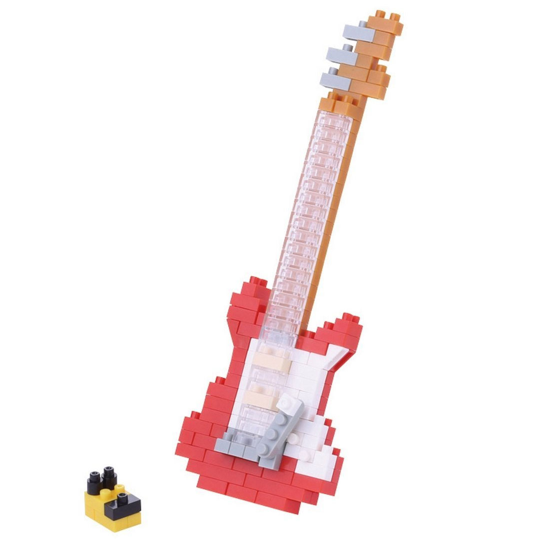 Nanoblock: E-Gitarre rot